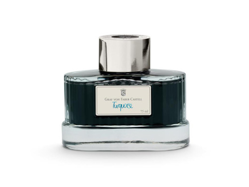 Permanent calligraphy ink - Graf Von Faber-Castell - Turquoise, 75 ml