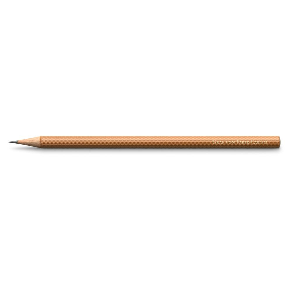 Set of Guilloche graphite pencils - Graf Von Faber-Castell - Brown, B, 6 pcs.