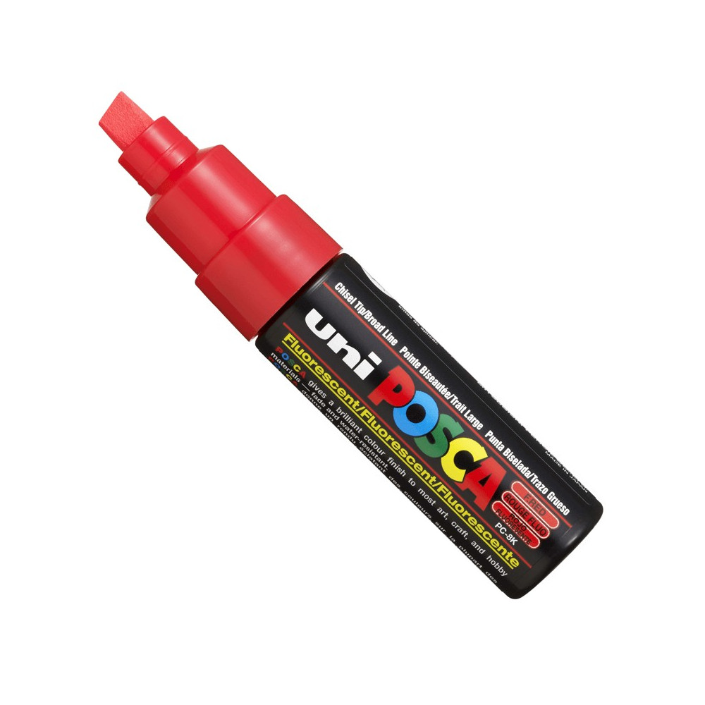 Marker Posca PC-8K - Uni - czerwony, fluo red
