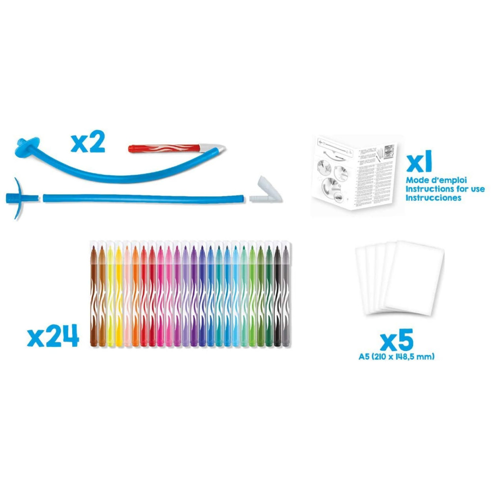 Zestaw flamastrów dmuchanych Blow Pen Art - Maped - 24 kolory