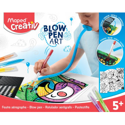 Zestaw flamastrów dmuchanych Blow Pen Pop Art - Maped - 6 kolorów