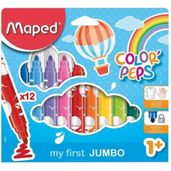 Zestaw flamastrów Jumbo Color'Peps - Maped - 12 kolorów