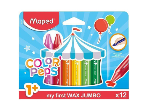 Zestaw kredek świecowych Jumbo Color'Peps - Maped - 12 kolorów