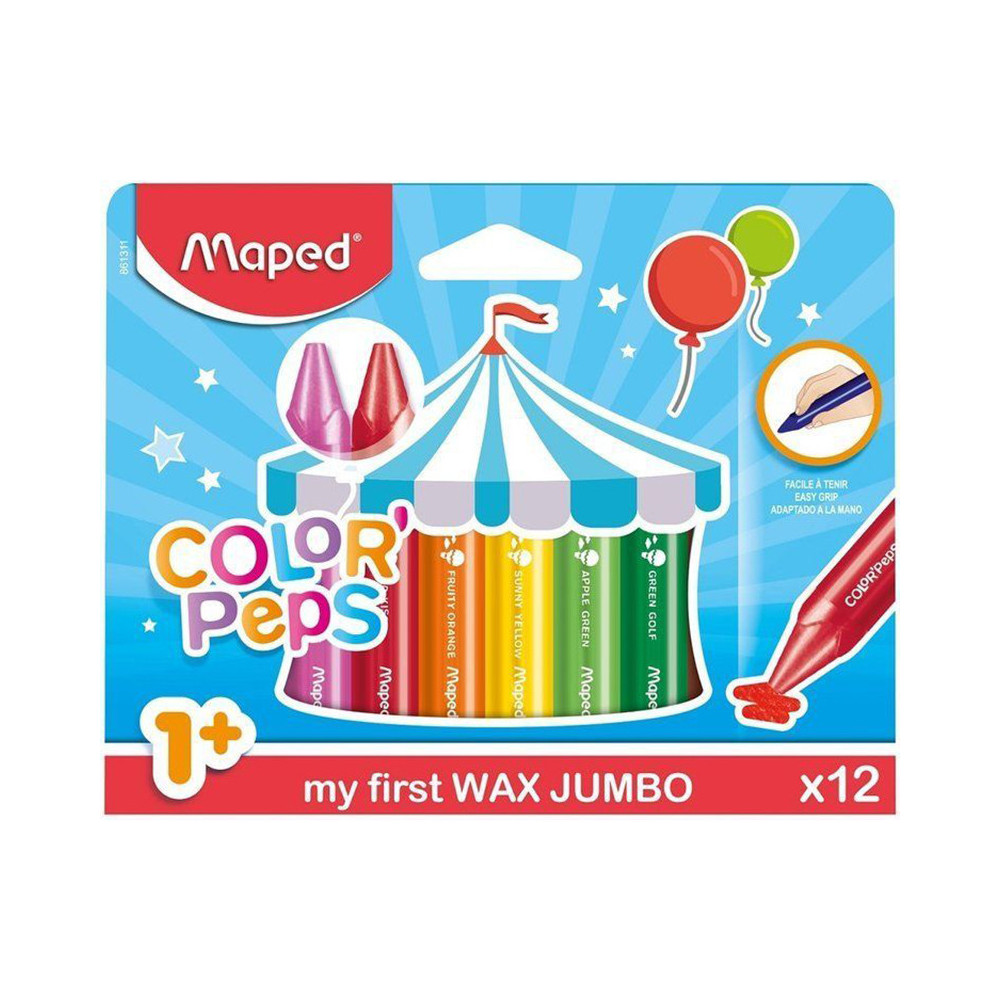 Zestaw kredek świecowych Jumbo Color'Peps - Maped - 12 kolorów