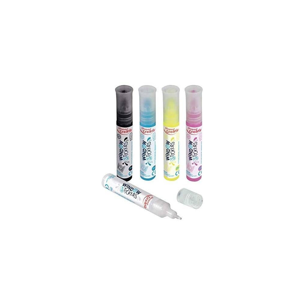 Set of gel paints for Window Stickers - Maped - 5 colors
