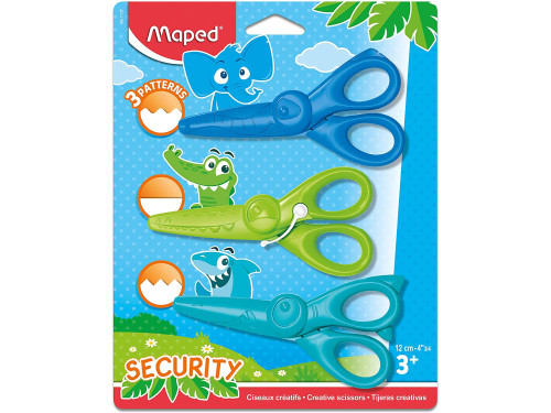 Security creative KidiCraft scissors - Maped - 12 cm, 3 pcs.