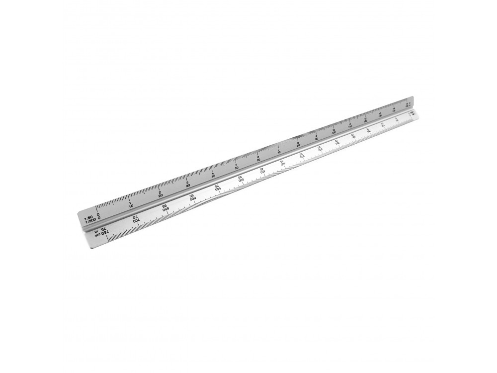 Skalówka aluminiowa - Leniar - srebrna, 30 cm
