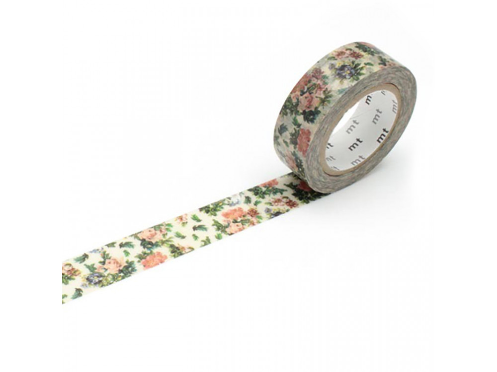 Washi Tape - MT Masking Tape - Mini Flower Botanical Art, 10 m