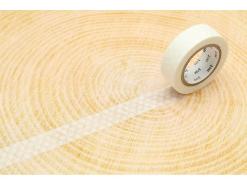 Washi tape - MT Masking Tape - Dot White, 7 m