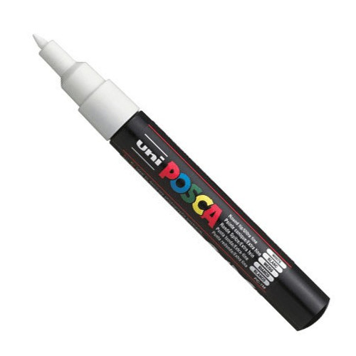 Uni Posca Paint Marker Pen Pc M White