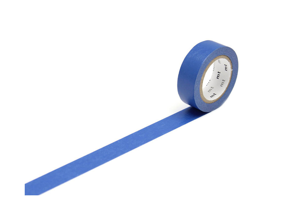 Taśma papierowa washi - MT Masking Tape - Bleu Nuit Ruri, 7 m