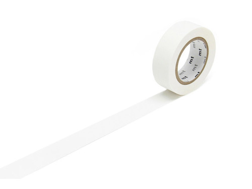 Taśma papierowa washi - MT Masking Tape - Matte White, 7 m