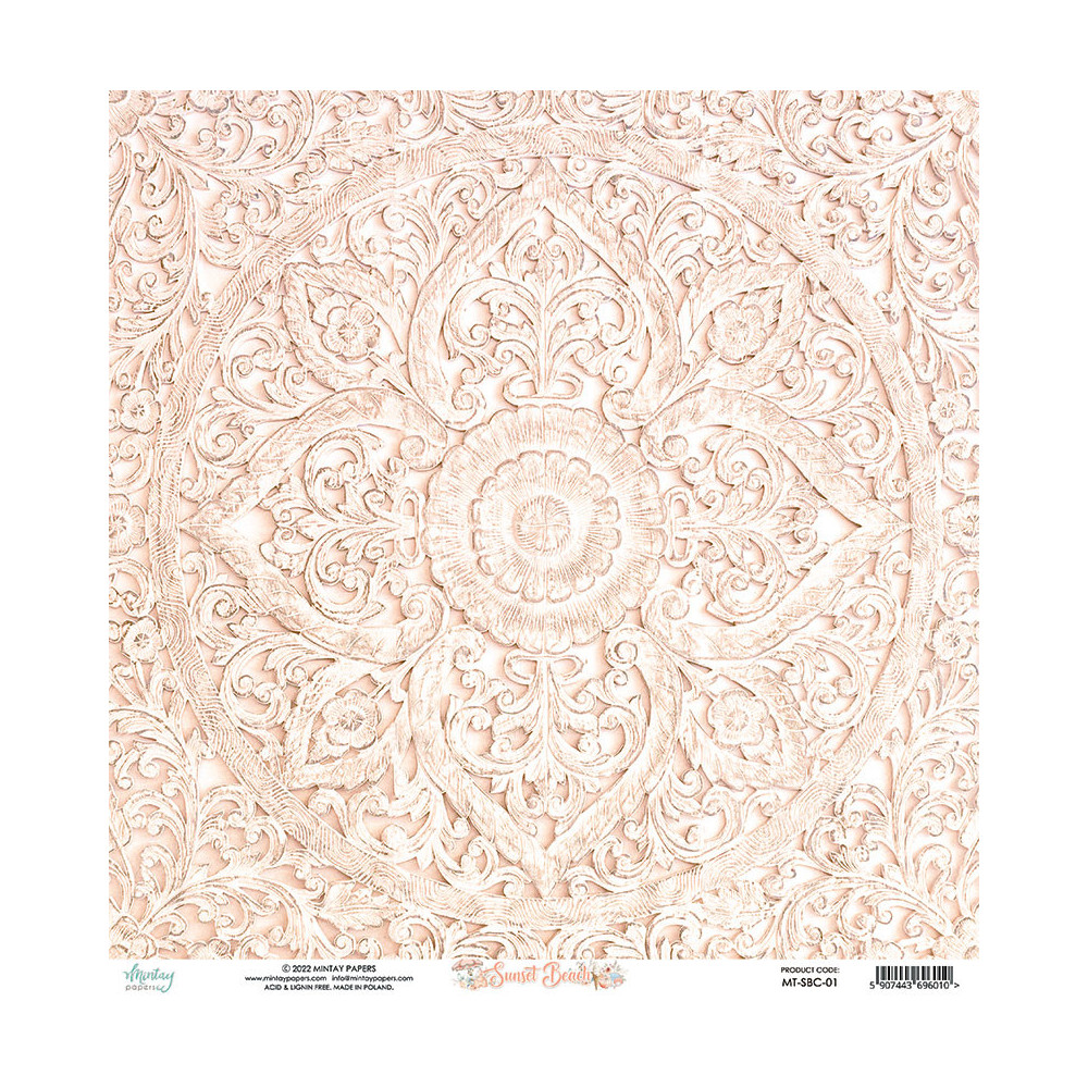 Scrapbooking paper 30,5 x 30,5 cm - Mintay - Sunset Beach 01