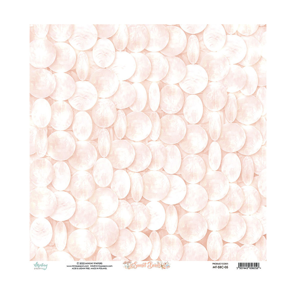 Papier do scrapbookingu 30,5 x 30,5 cm - Mintay - Sunset Beach 05