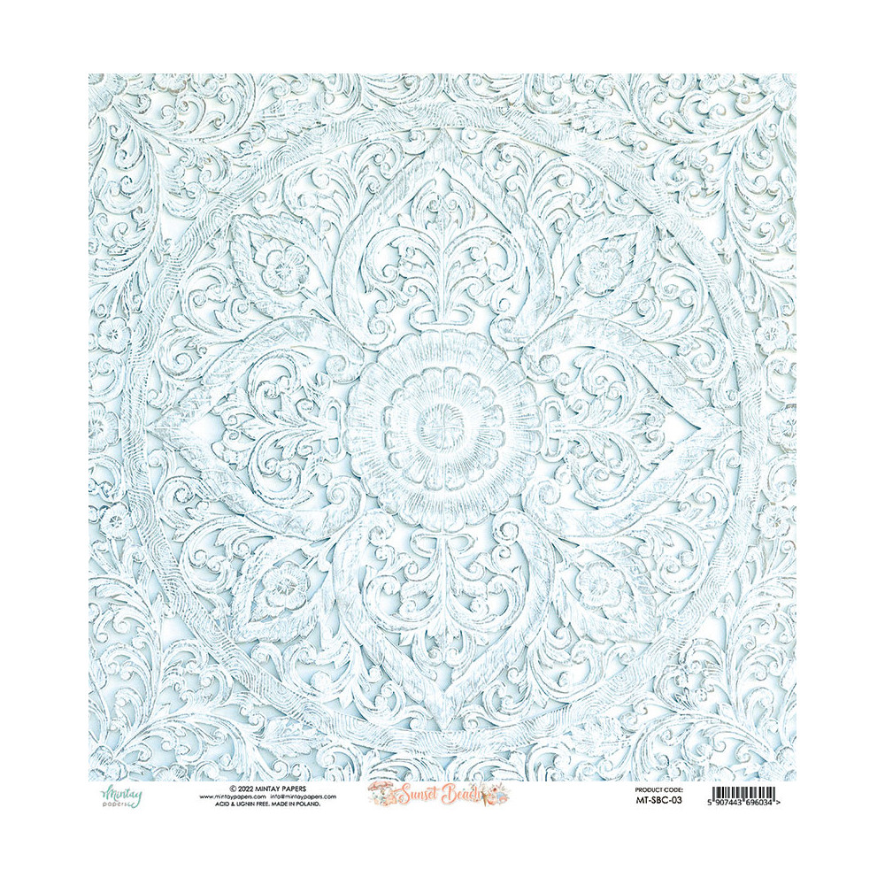 Zestaw papierów do scrapbookingu 15,2 x 15,2 cm - Mintay - Sunset Beach