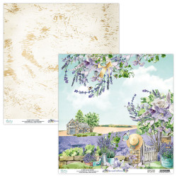 Scrapbooking paper 30,5 x 30,5 cm - Mintay - Lavender Farm 01