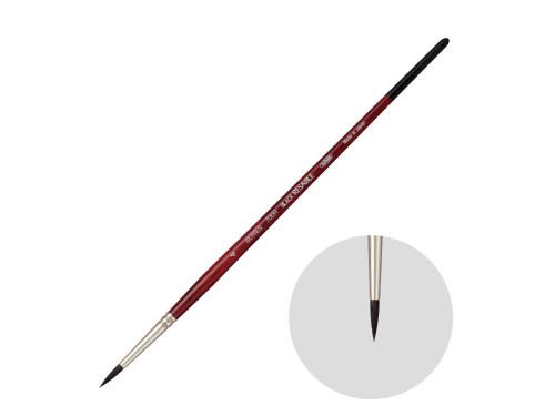 Pędzel okrągły, mieszany, Black Resable, seria 700R - Holbein - nr 4