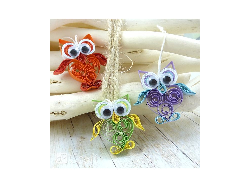 QUILLING STRIPS 6 MM - RAINBOW, 100 PCS