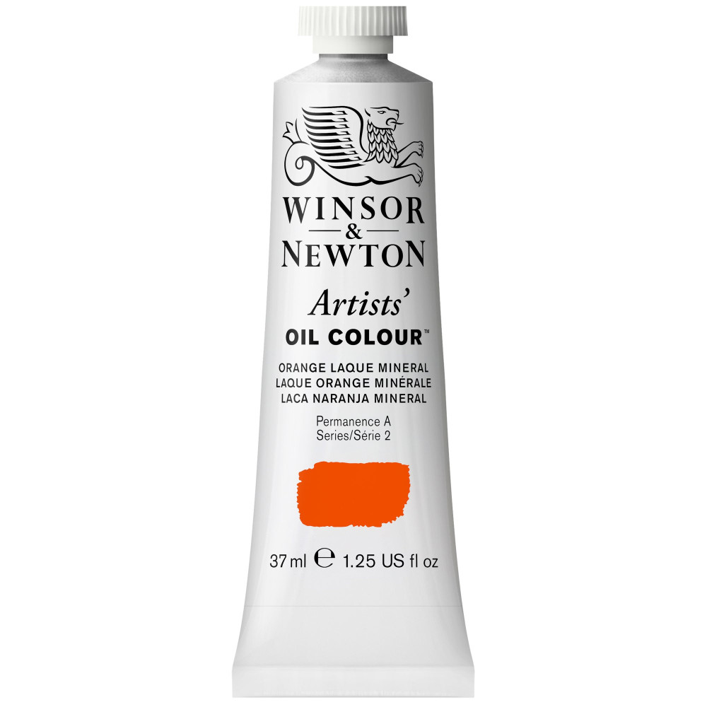 Farba olejna Artists' Oil Colour - Winsor & Newton - Orange Laque Mineral, 37 ml