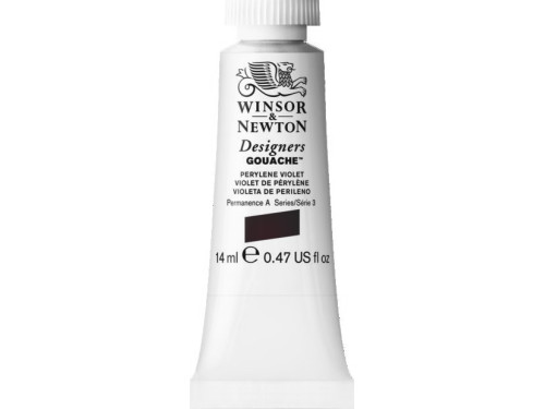 Gouache paint in tube - Winsor & Newton - Perylene Violet, 14 ml