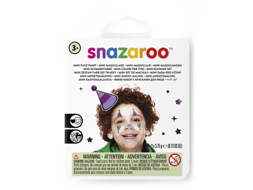 Zestaw do malowania twarzy - Snazaroo - Jester, Mim