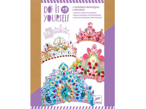 Do it yourself, mosaic tiaras to decorate - Djeco