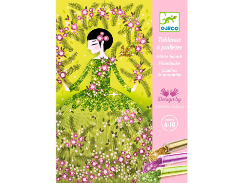 Art set with glitter for kids - Djeco - Dresses