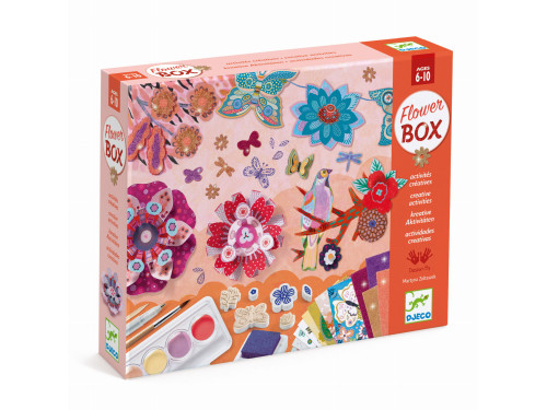 Creative set for kids 6 in 1 - Djeco - Flower Box