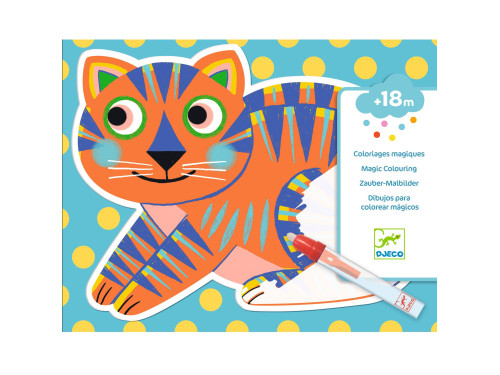 Water coloring book - Djeco - Hidden Animals