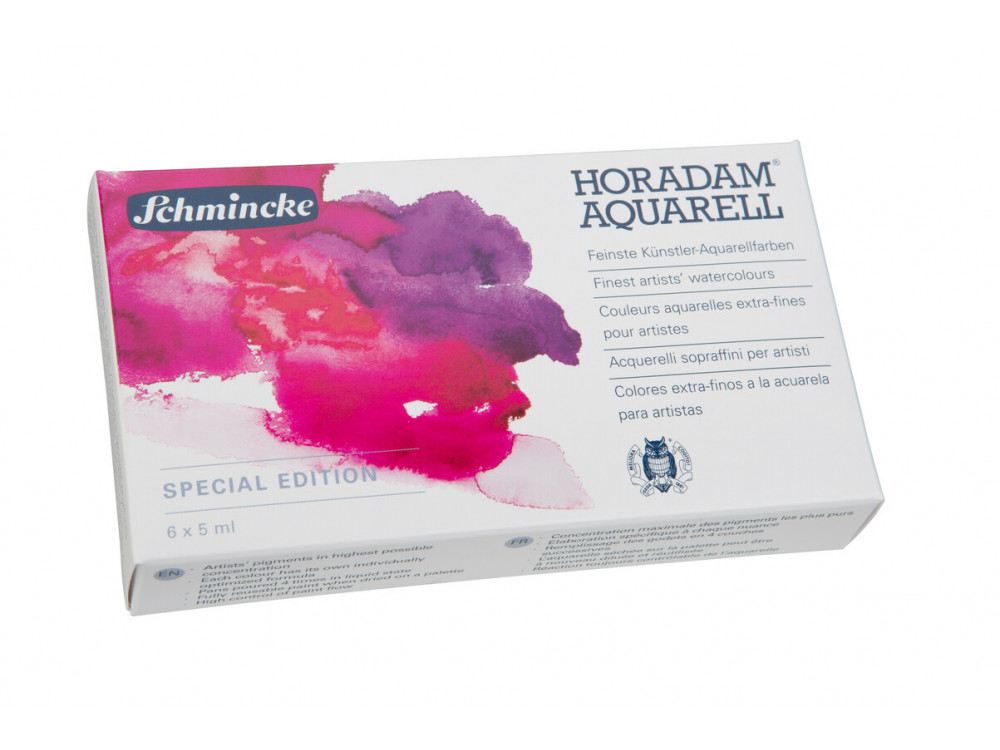 Zestaw farb akwarelowych Horadam Aquarell - Schmincke - 6 x 5 ml