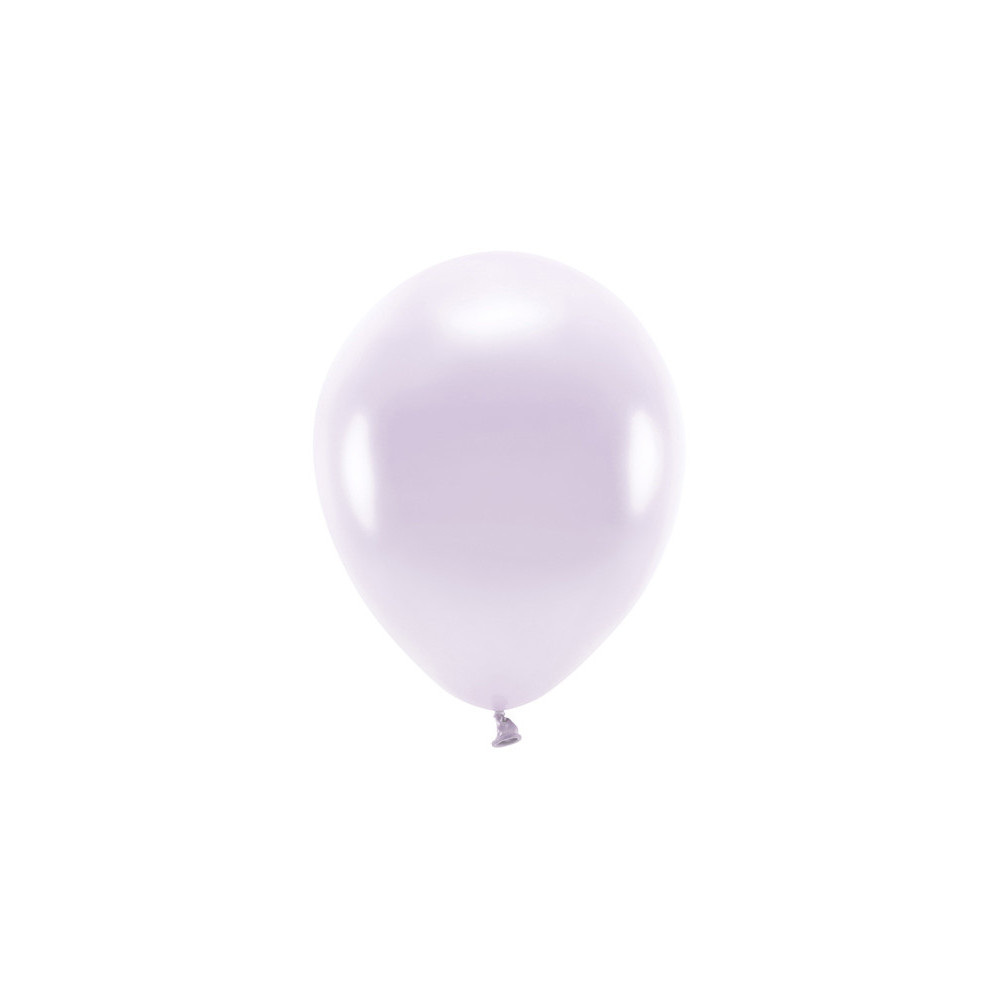 Balony lateksowe Eco, metalizowane - liliowe, 26 cm, 10 szt.