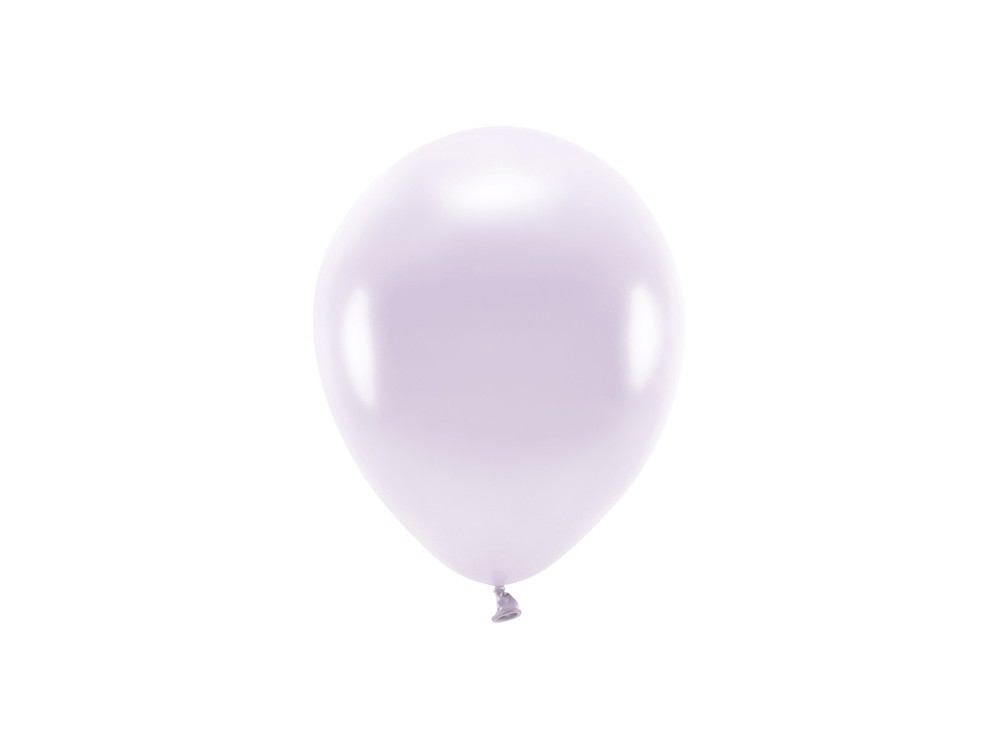 Balony lateksowe Eco, metalizowane - liliowe, 26 cm, 10 szt.