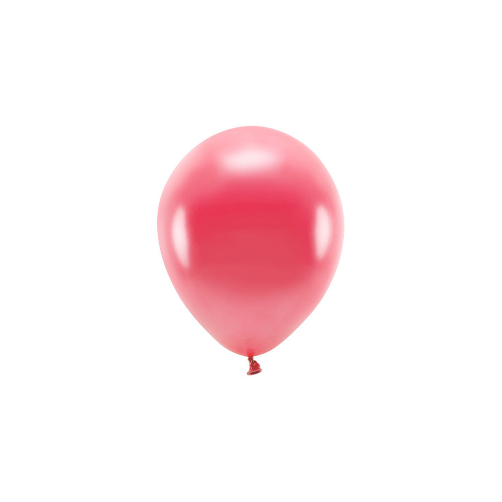 Latex Metallic Eco balloons - light red, 26 cm, 10 pcs.