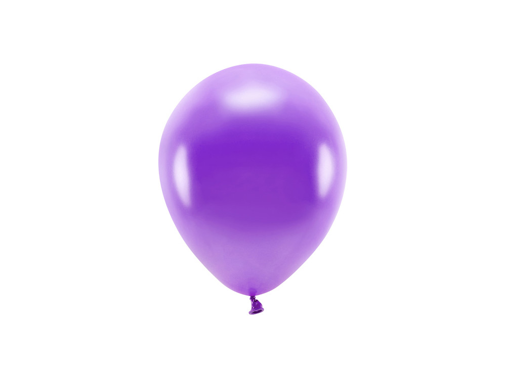 Latex Metallic Eco balloons - violet, 26 cm, 10 pcs.