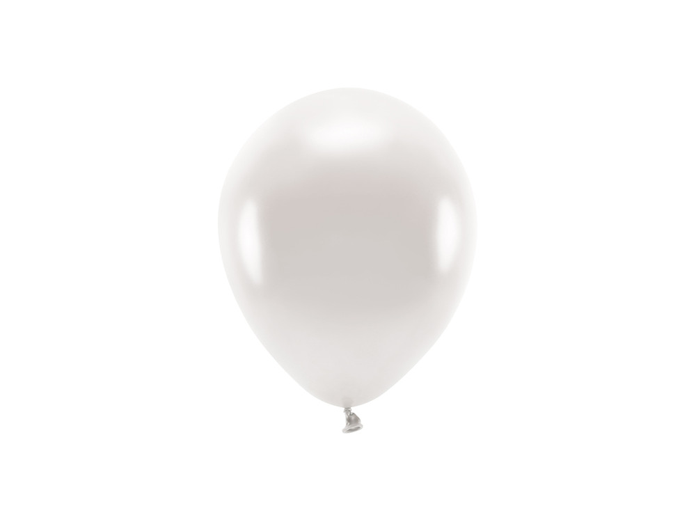 Latex Metallic Eco balloons - pearl, 26 cm, 10 pcs.
