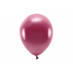 Latex Metallic Eco balloons - bordeaux, 26 cm, 10 pcs.
