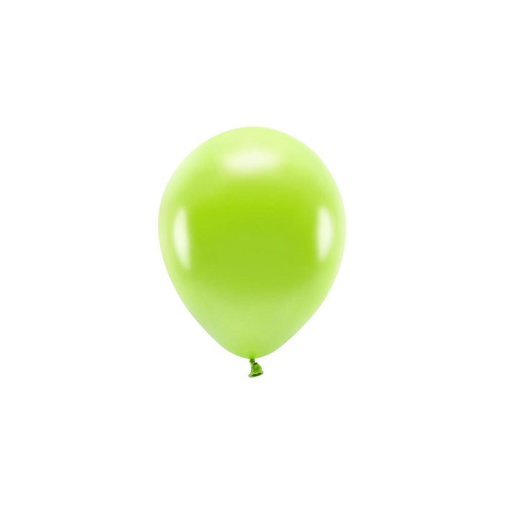 Latex Metallic Eco balloons - green apple, 26 cm, 10 pcs.