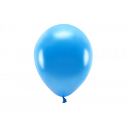Latex Metallic Eco balloons - blue, 26 cm, 10 pcs.