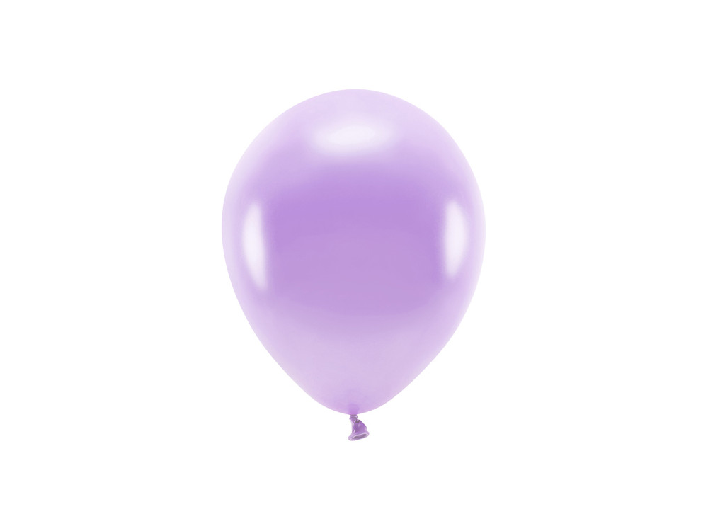 Latex Metallic Eco balloons - lavender, 26 cm, 10 pcs.