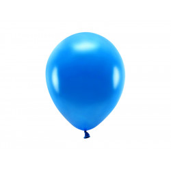 Latex Metallic Eco balloons - navy blue, 26 cm, 10 pcs.