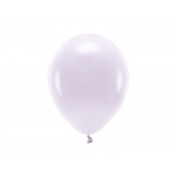 Balony lateksowe Eco, pastelowe - jasnolilowe, 26 cm, 10 szt.