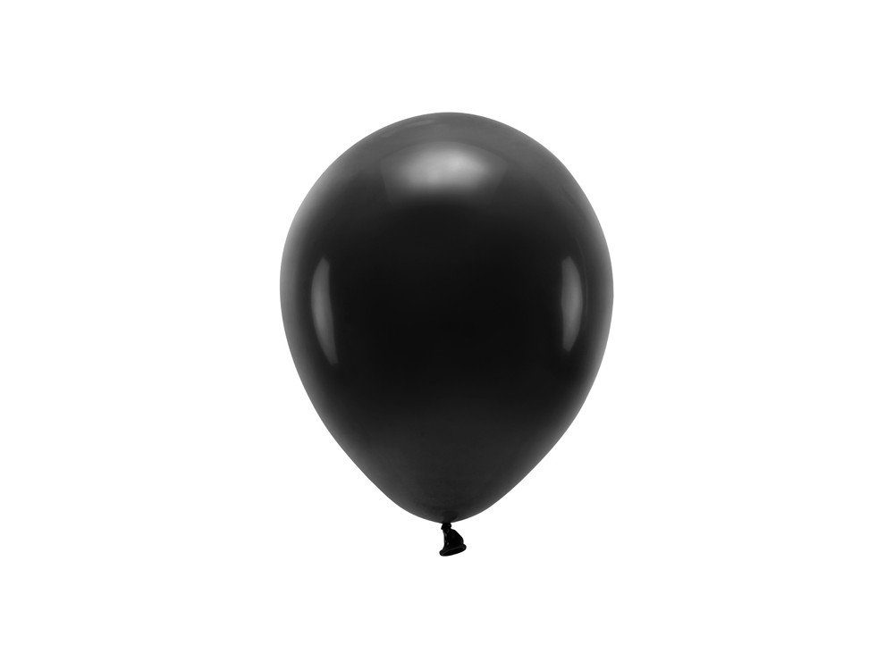 Balony lateksowe Eco, pastelowe - czarne, 26 cm, 10 szt.