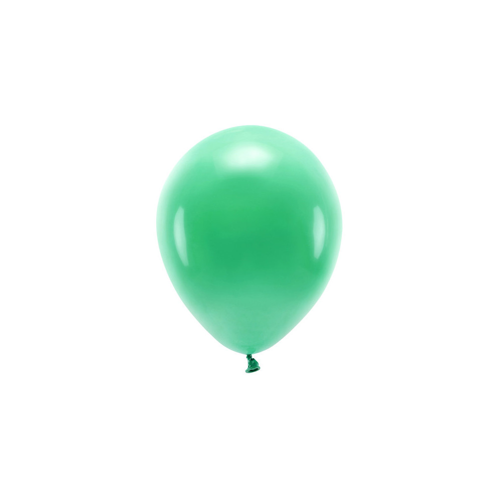 Balony lateksowe Eco, pastelowe - zielone, 26 cm, 10 szt.