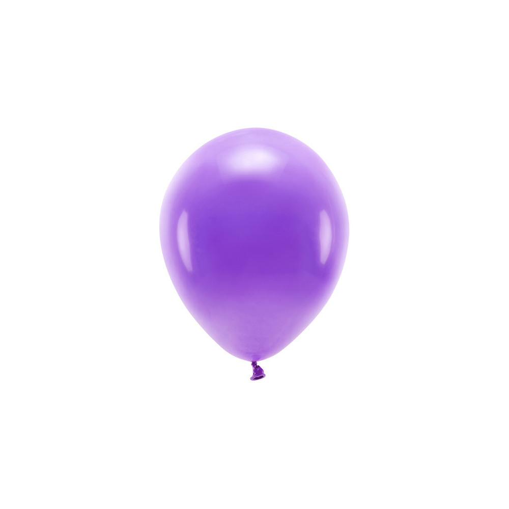 Balony lateksowe Eco, pastelowe - fioletowe, 26 cm, 10 szt.