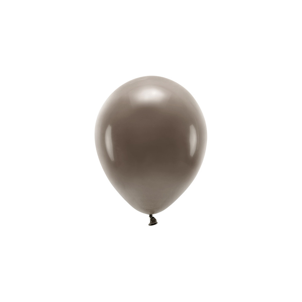 Latex Pastel Eco balloons - brown, 26 cm, 10 pcs.