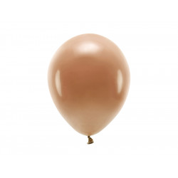 Balony lateksowe Eco, pastelowe - czekoladowy brąz, 26 cm, 10 szt.