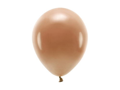 Balony lateksowe Eco, pastelowe - czekoladowy brąz, 26 cm, 10 szt.