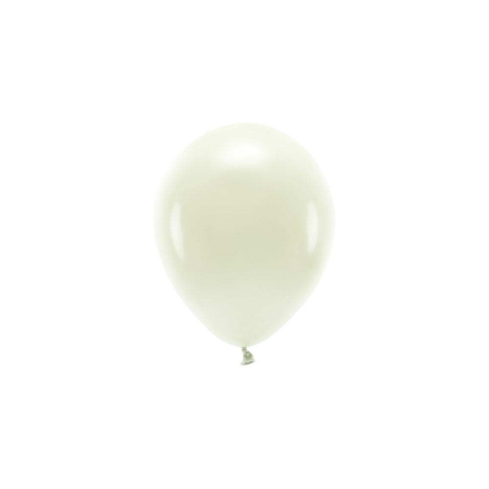 Balony lateksowe Eco, pastelowe - kremowe, 26 cm, 10 szt.