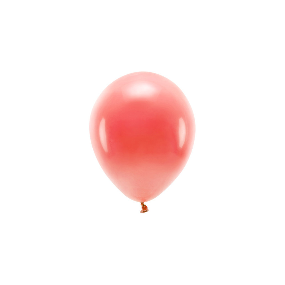 Latex Pastel Eco balloons - coral, 26 cm, 10 pcs.