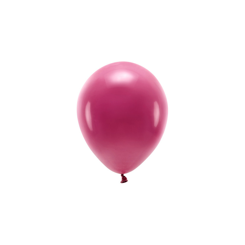 Balony lateksowe Eco, pastelowe - bordowe, 26 cm, 10 szt.